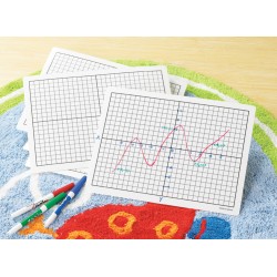 Plastic Dry Erase Graphing Board XY, Set of 10