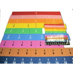 Large Teaching Magnetic Fraction Tiles, Set of 51